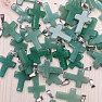 Aventurin grüner Anhänger Kreuz 2,5 cm