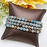 Armband aus blauen Aragonitperlen
