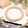 Armband aus orangefarbenen Kalzitperlen, 8 mm