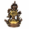 Feng Shui Statuette der Göttin Weiße Tara, Messing gefärbt