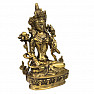 Feng Shui Statuette der Göttin White Tara aus Messing