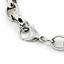 Armband Rolo Style Edelstahl Herz 20,5 cm