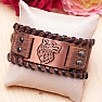 Herren Lederarmband aus Naturleder Wolf