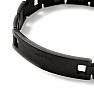 Armband Uhrenarmband-Stil Edelstahl schwarz 21,5 cm