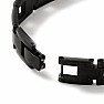 Armband Uhrenarmband-Stil Edelstahl schwarz 21,5 cm