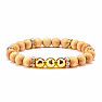 Set aus vier modischen Armbändern „Power of Wood“.