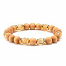 Set aus vier modischen Armbändern „Power of Wood“.