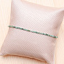 Smaragdarmband mit geschliffenen Perlen 2 mm