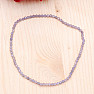 Tansanit-Armband geschnittene Perlen 2 mm