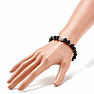 Obsidian-Armband mit Ornamenten im tibetischen Stil