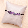 Amethyst-Armband mit Kordelzug