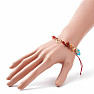 Makramee-Armband Chakra rote Schnur