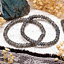 Labradorit-Rondelle-Armband, Qualität 6 mm