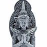 Buddha betet Thaifigur grau 21 cm
