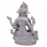 Mitfühlender Buddha Chenrezig Statuette grau