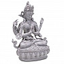 Mitfühlender Buddha Chenrezig Statuette grau