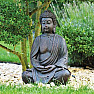 Buddha meditiert japanische Figur in brauner Farbe 38 cm