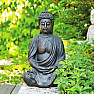 Buddha meditiert japanische Figur in brauner Farbe 38 cm