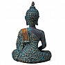 Buddha meditiert Thai Statue im Antik-Look