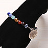 Chakra-Perlenarmband mit Amethyst und Baum des Lebens