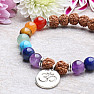 Rudraksha-Chakra-Armband mit Om-Anhänger