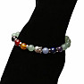 Buddhistisches Aventurin-Chakra-Armband mit Ringen