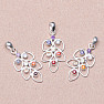 Chakra-Anhänger mit Blütenblättern, Silber Ag 925, limitierte Kollektion L65289