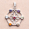 Chakra-Anhänger mit Halbedelsteinen, Silber Ag 925, limitierte Kollektion 83872