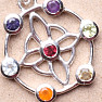Chakra-Anhänger mit Halbedelsteinen, Silber Ag 925, limitierte Kollektion 83872