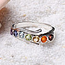 Chakra-Ring Infinity Silber mit Halbedelsteinen Ag 925