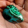 Chrysokoll mit Malachit getrommelt Kongo 5