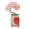 Ein Set Liebesbäume aus Rosenquarz – ein Geschenk der Liebe