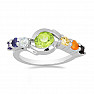 Chakra-Ring Lebensenergie Rhodium Silber Ag 925