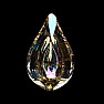 Tropfen Feng Shui extra Kristall irisierend metallisch Helle Perle