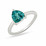 Silberring mit Fluorit, BELGIAN TEAL RBC-326-BTF