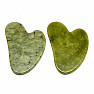 Gua Sha aus Jade in Herzform