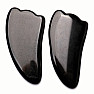 Flossenform aus schwarzem Obsidian Gua Sha