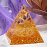 Orgonit-Pyramide mit Citrin-Amethyst-Lebensbaum