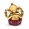 Feng Shui Statue von Ganesha in Goldfarbe 18 cm