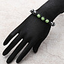 Shamballa Armband Hämatit mit grünen Perlen