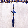 Feng Shui schützender blauer Vorhang mit traditionellem Knoten