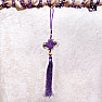 Feng Shui schützender lila Vorhang mit traditionellem Knoten
