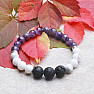 Armband aus Amethyst, Howlith und Lava RB Design 35