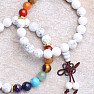 Howlite White Buddha hatte ein Chakra-Armband