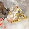 Ring für eine Hexe mit einer Perle Göttin in einer Perle