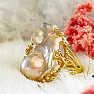 Ring für eine Hexe mit einer Perle Göttin in einer Perle