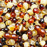 Bernstein natürliches Armband große polierte Perlen 4 Farben