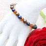 Armband aus Cognac-Bernstein mit Lapislazuli und Tigerauge