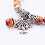 Bildarmband aus Jaspis mit extra Perlen mit dem Baum des Lebens