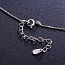 Silber rhodiniertes Halsband KITTEN AND MOON